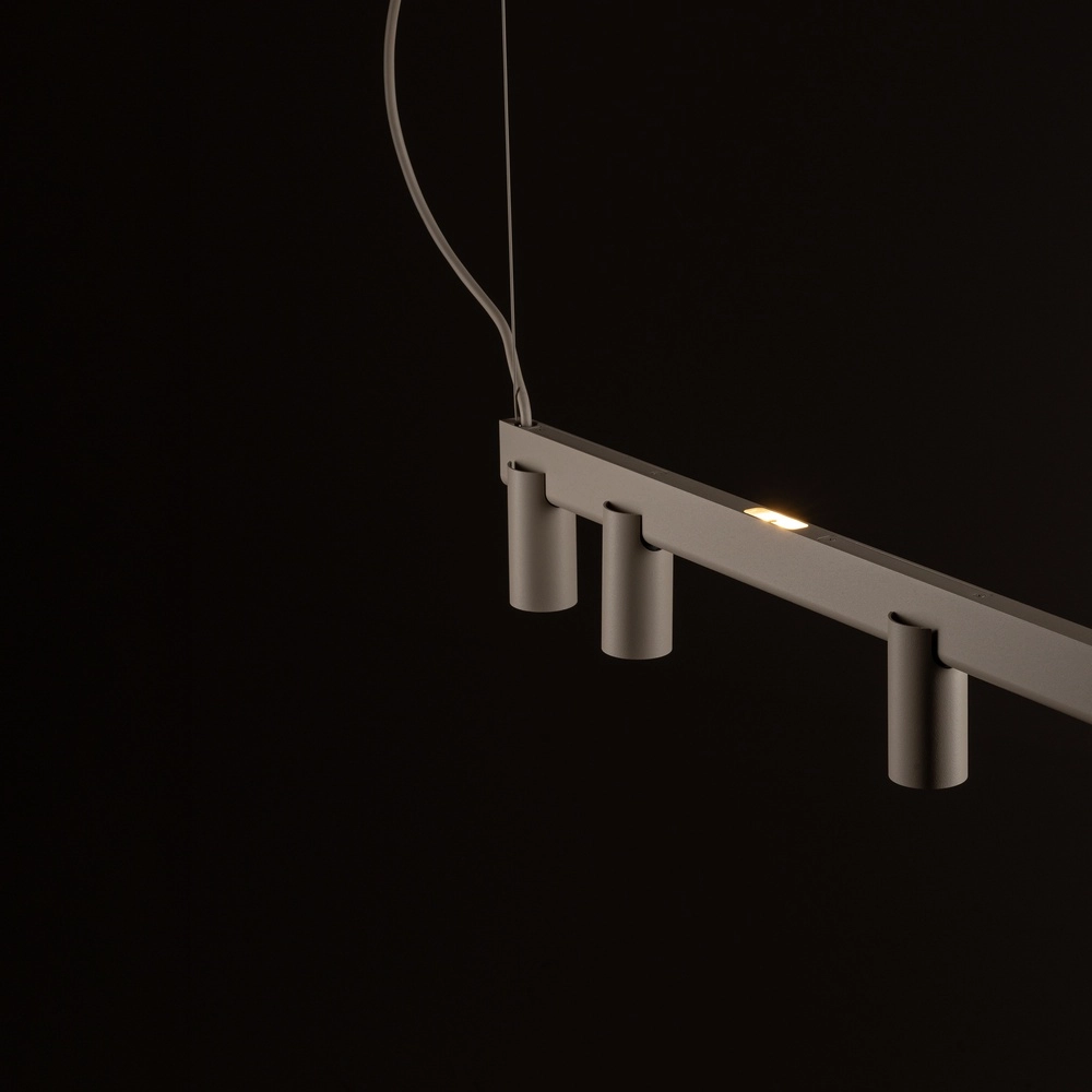 Lampe pendante de conception Fourty Brun sable 7 clairs Lyora 5903139122948