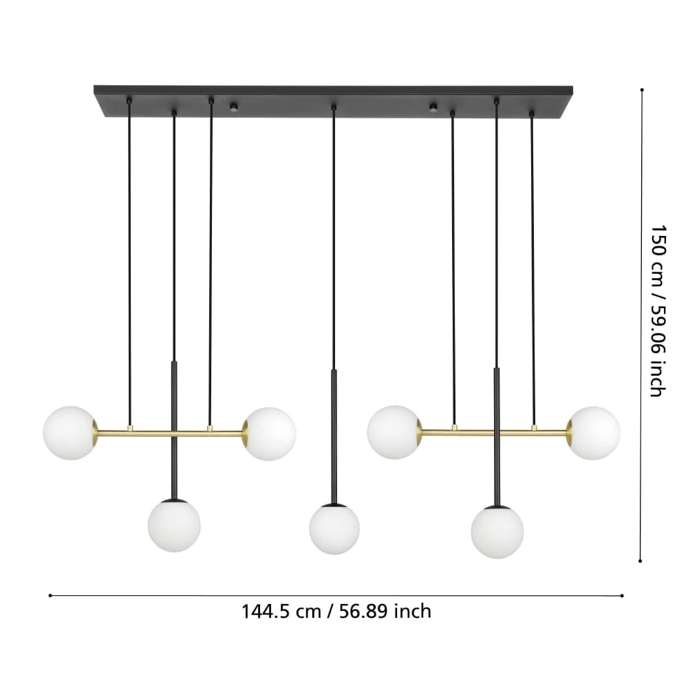 Lampe suspendue design Paz 145 cm Stars of Light 9008606238842