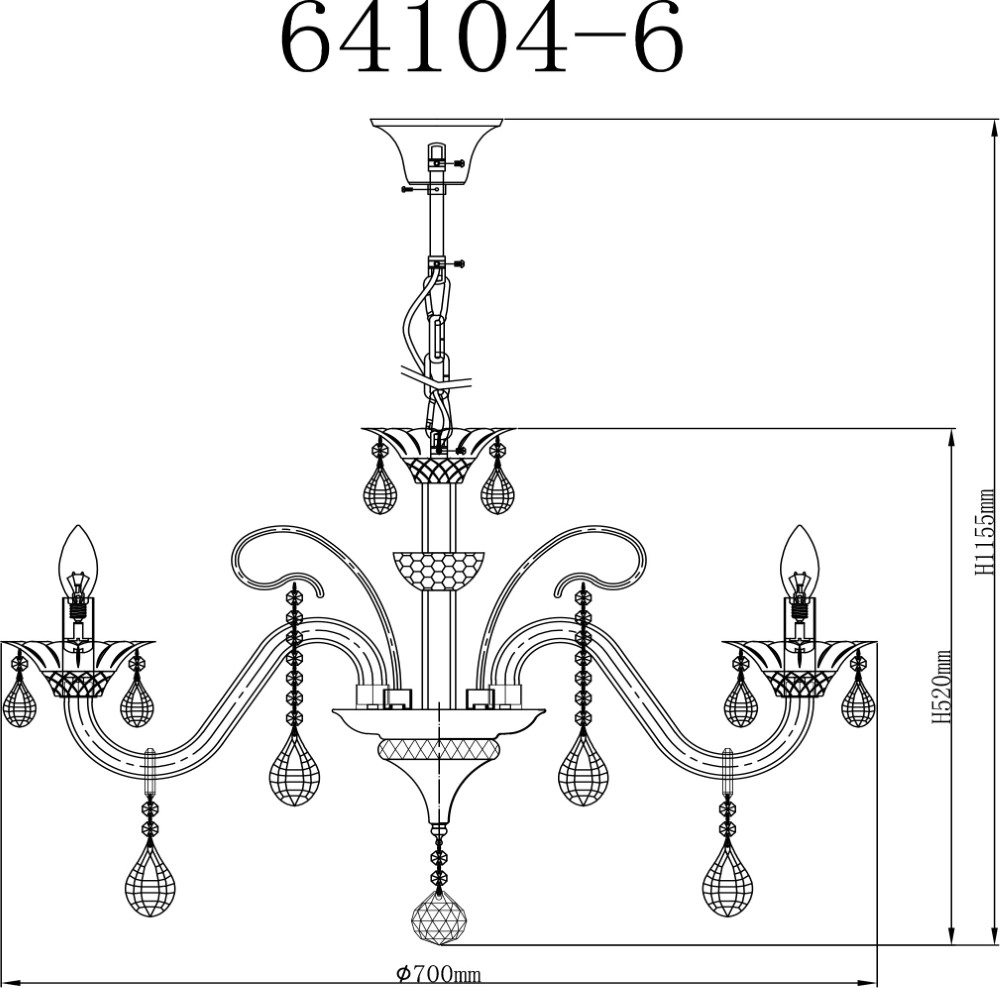 Lustre classique Dunja Chrome Globo 9007371253272