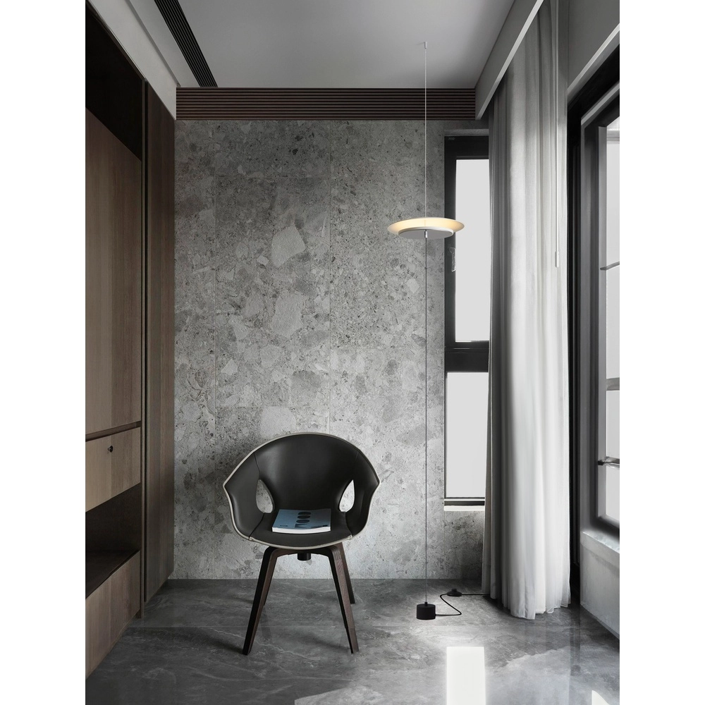 Lampadaire design Olos Ø 35cm blanc Lyora 5212017457011