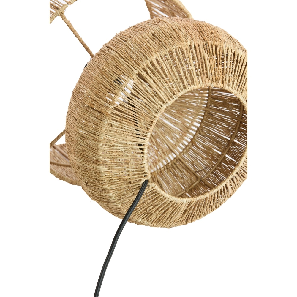 Lampe de table en jute Arova Ø ombre de 30 cm Light & Living 8717807836719