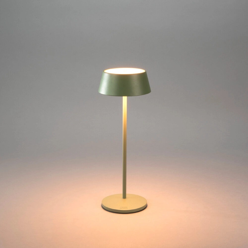 Lampe de table rechargeable Menton vert menthe KonstSmide 7318307839630