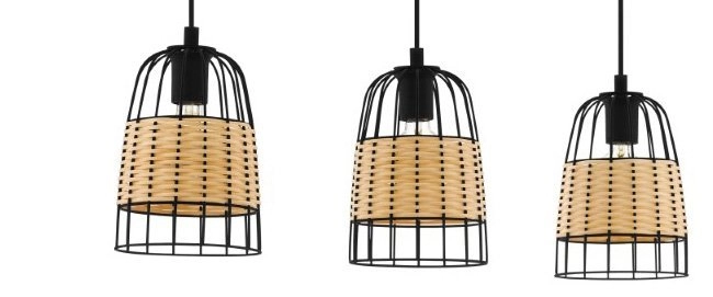 Lampe à suspension Anwick Rotin Eglo 9002759433130