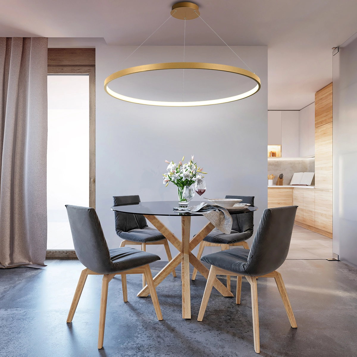 Lampe pendante de conception Orbit Or Lyora 5053423316109