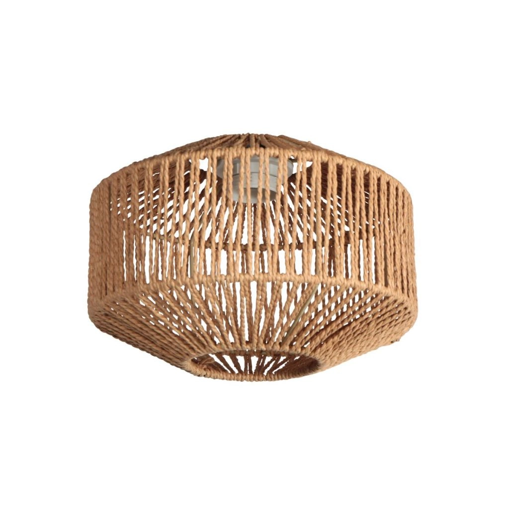 Lampe de table Ropex avec teinte en rotin Ø23cm Steinhauer 8712746182941