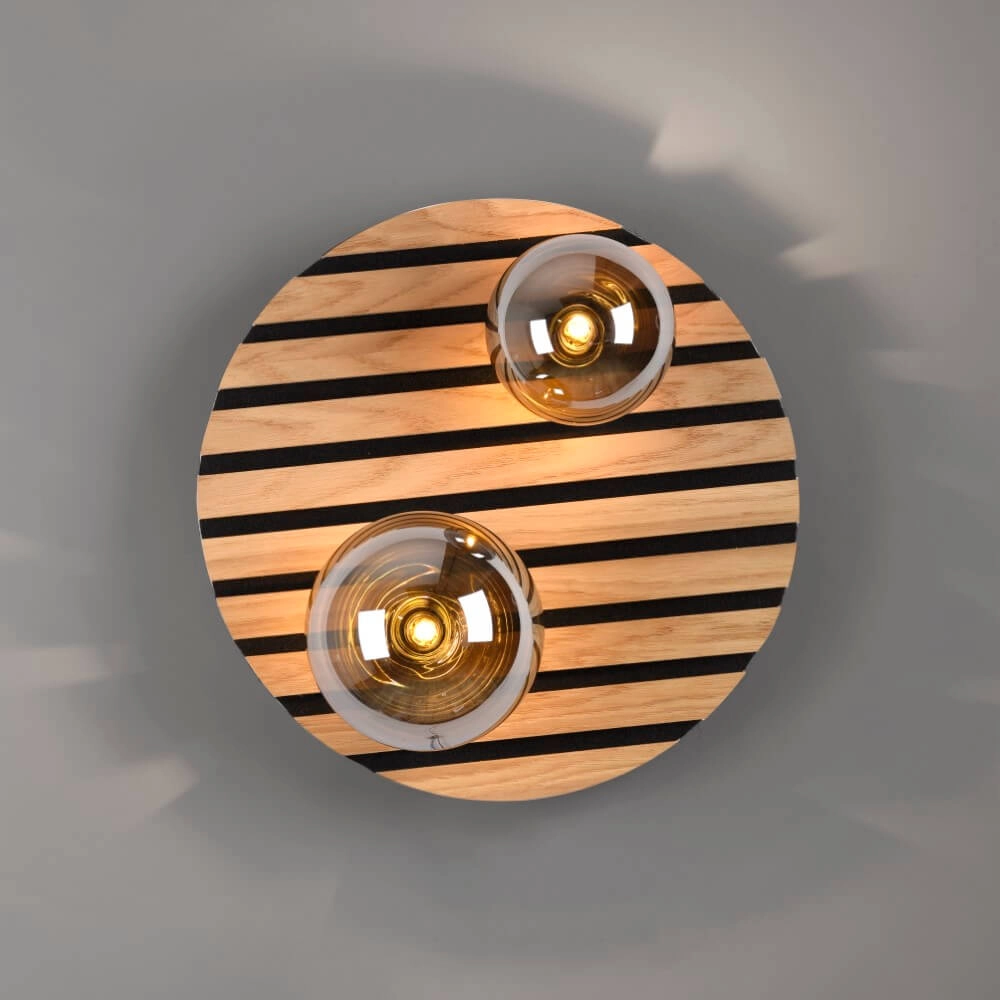 Plafonnier en bois Green Stika autour Just Light 4043689004231