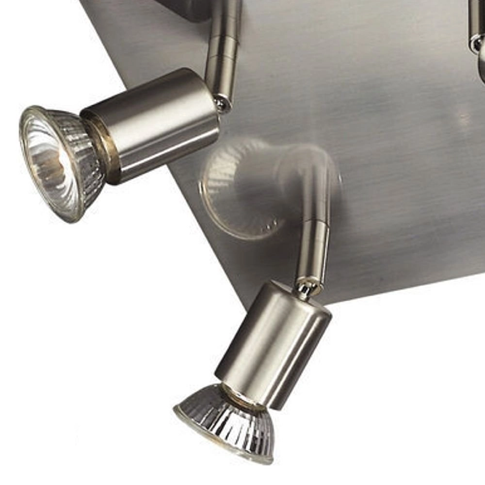 Spot de plafond Carrea 4 lumières en acier inoxydable Philips 5413987234385