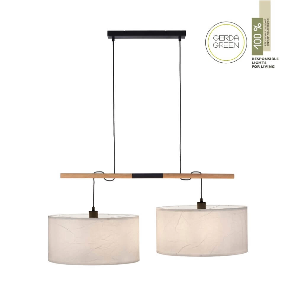 Lampe suspendue blanche Green Sofie duo Just Light 4043689995003