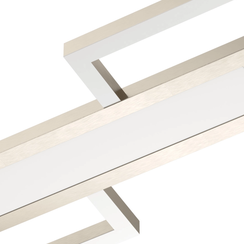 Plafonnier en acier inoxydable Monirote avec LED Eglo 9002759997915