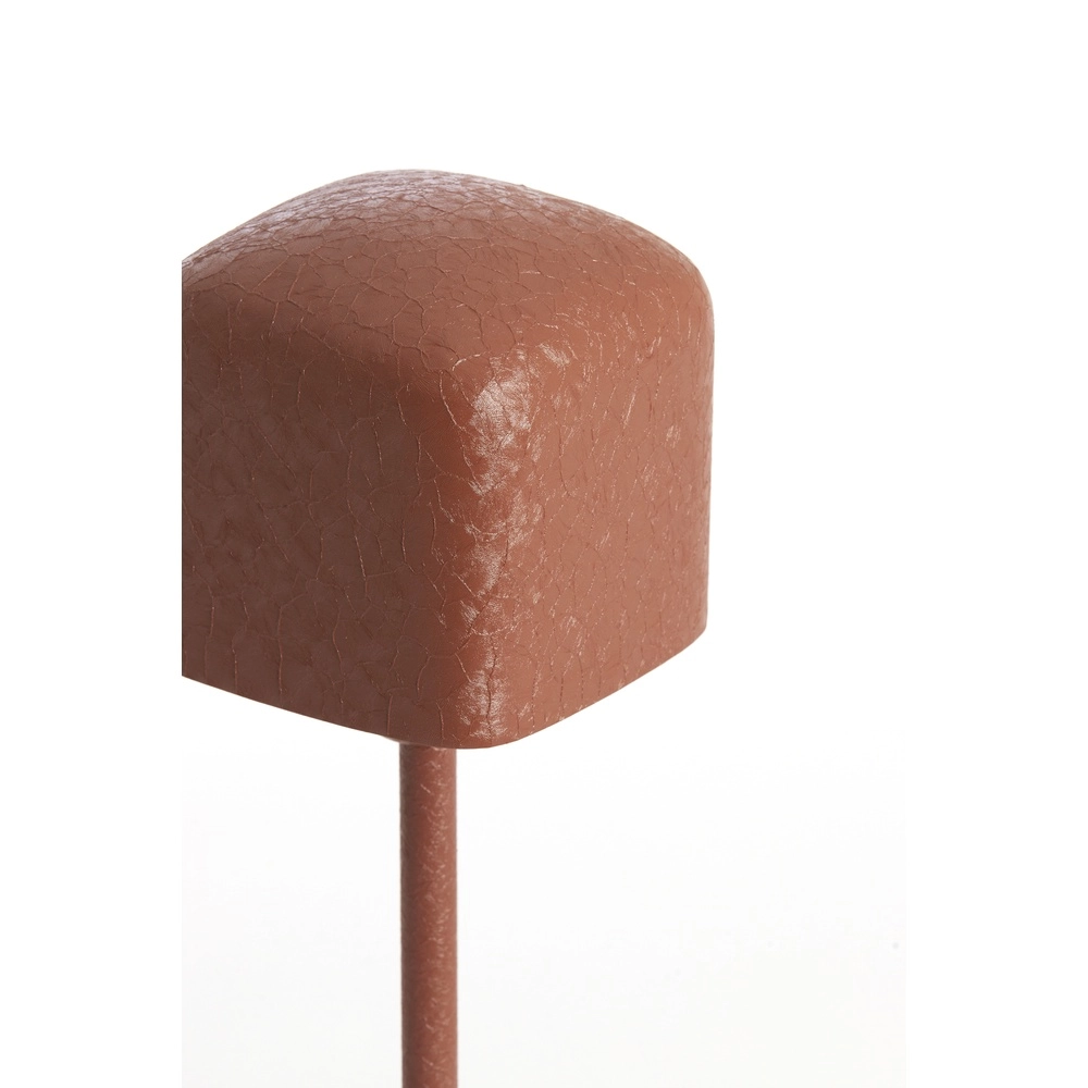 Lampe de chevet Elenie 13x13cm - orange foncé mat Light & Living 8717807818692