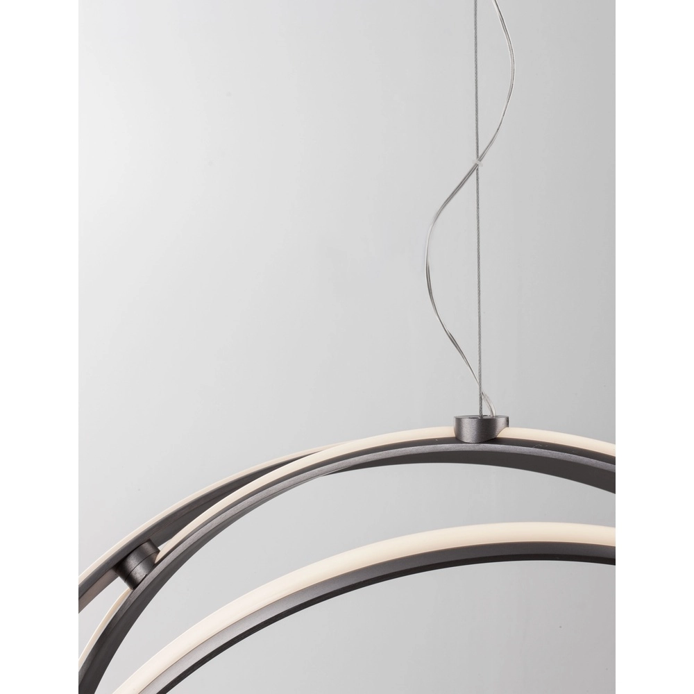 Suspension Pertone S Ø 70cm noir avec lueur violette Lyora 5212017419705