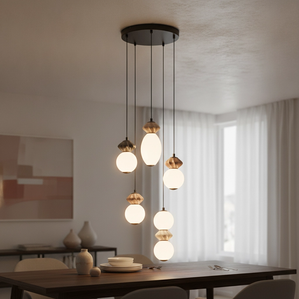 Suspension Pallina 5 lumières