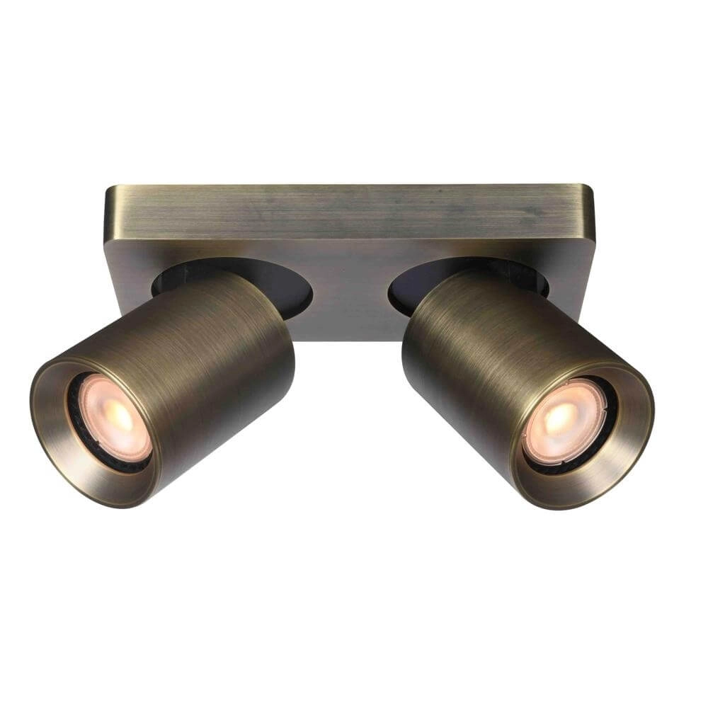 Plafonnier Megano 2 lumières bronze antique Plafonnier Megano 2 lumières bronze antique