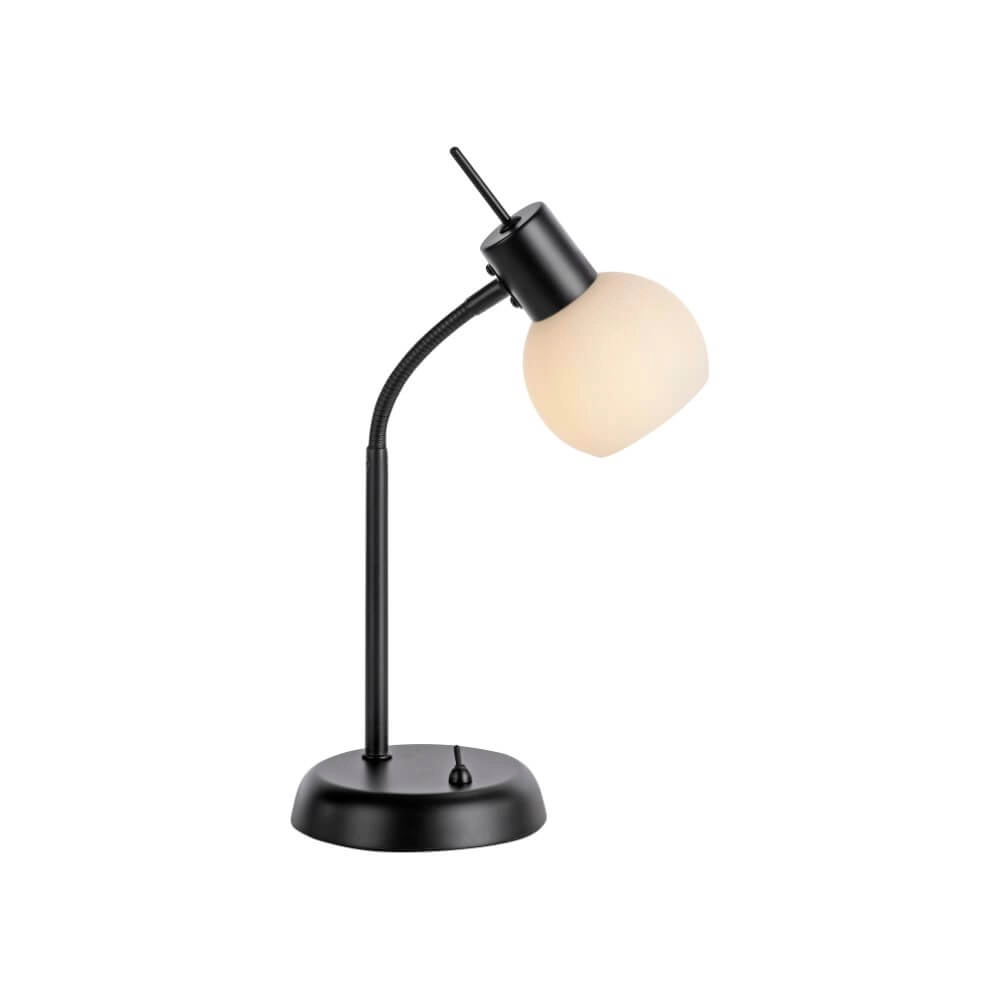 Lampe de table noire Loki 1 lumière Lampe de table noire Loki 1 lumière