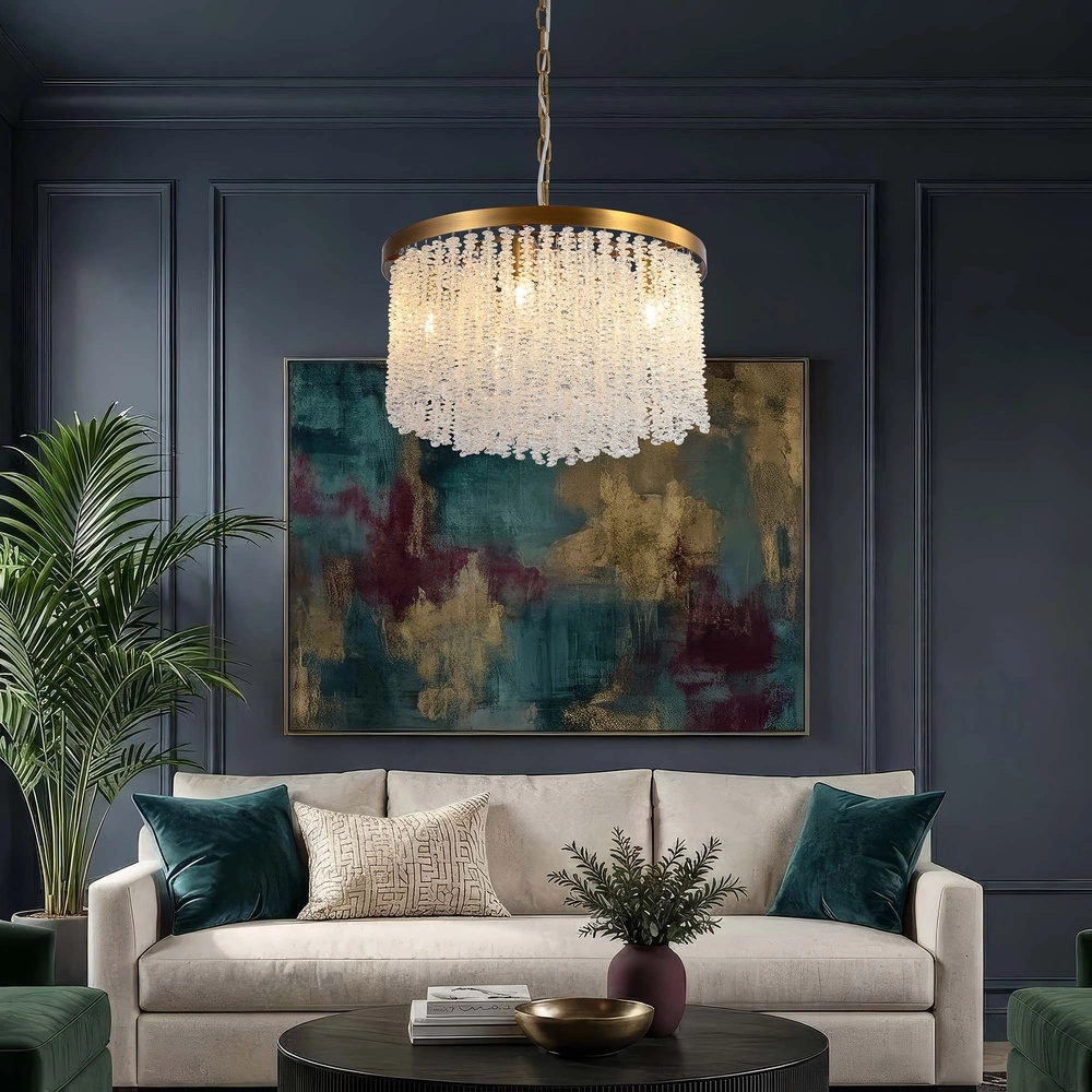 Chandelier Bella bronze Ø 50 cm Searchlight 5,05342E+12