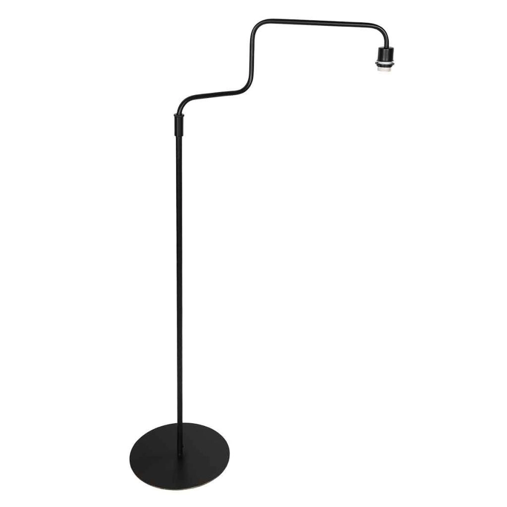 Lampe sur pied noire Bloeba avec un chapeau en liège Ø40cm Steinhauer 8712746180503