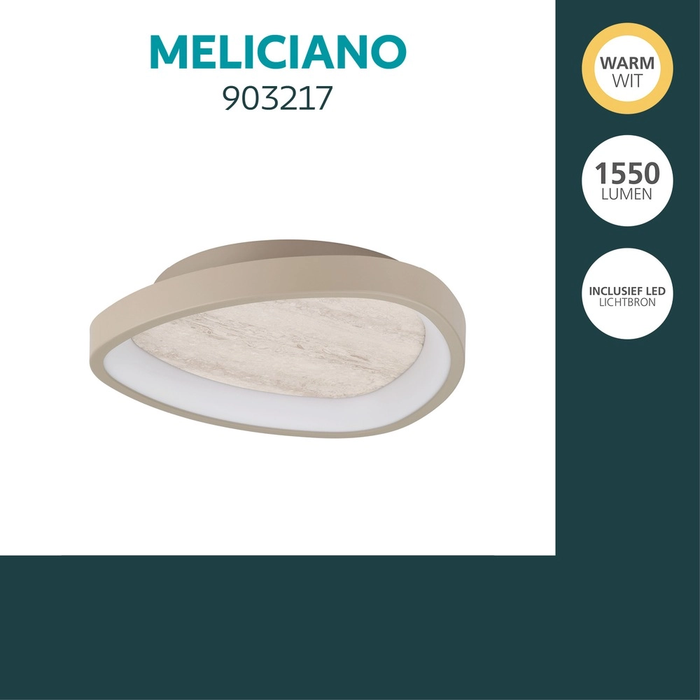 Lampe de plafond moderne Meliciano brun sable Eglo 9008606407095
