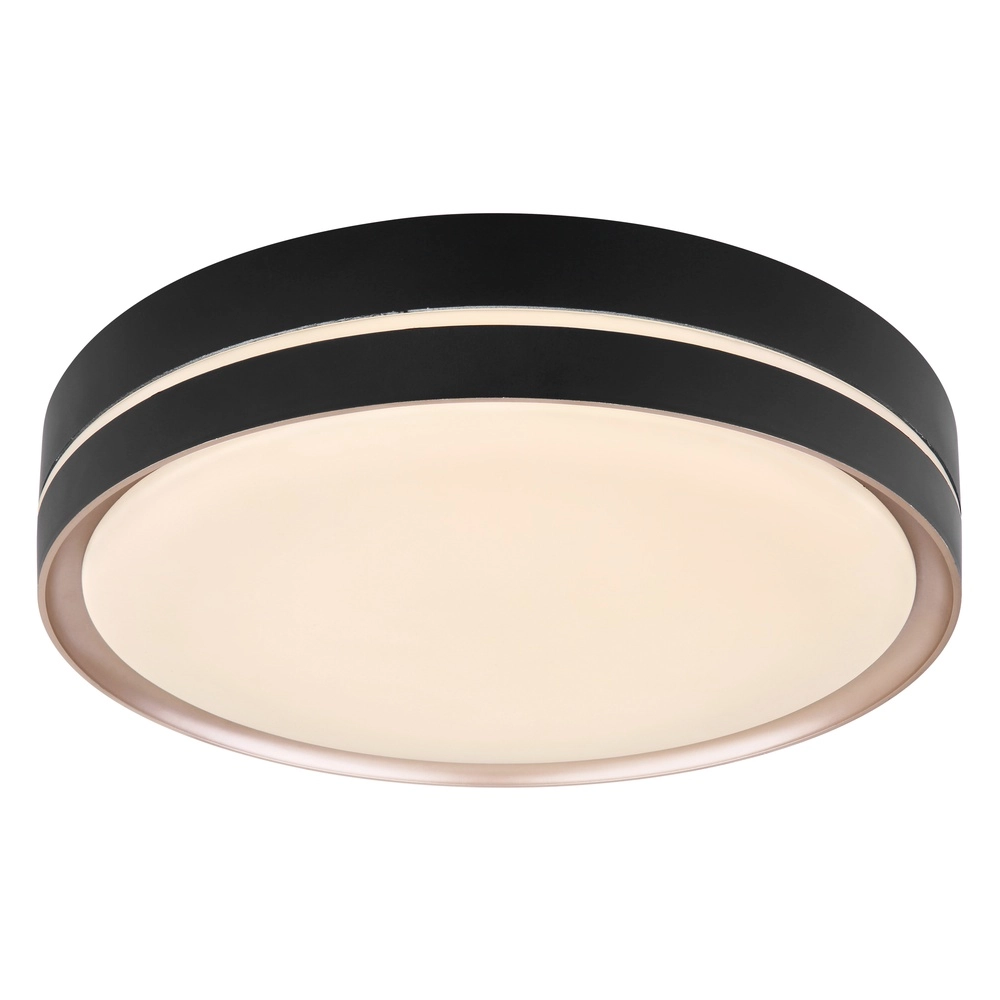 Lampe de plafond à design Manni noir Ø 38,5cm