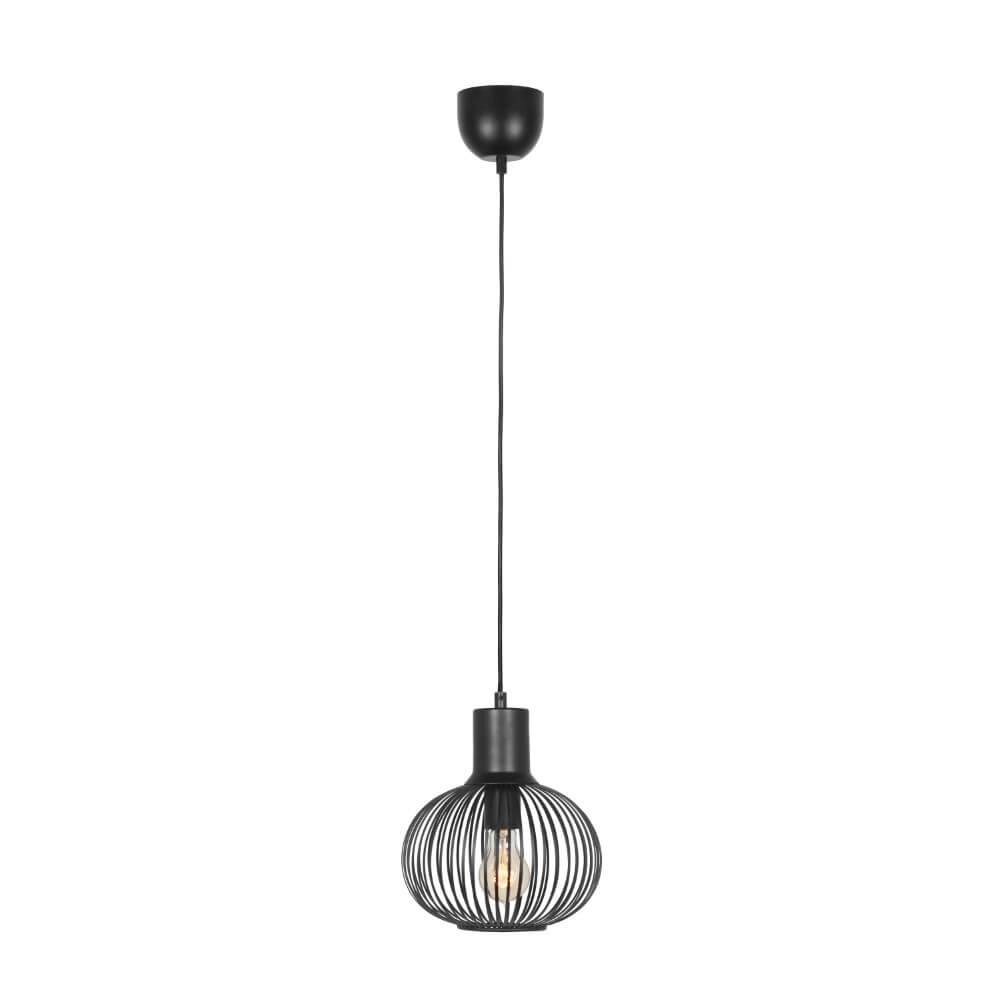 Lampe suspendue en fil de fer Gila Ø 23 cm - noir