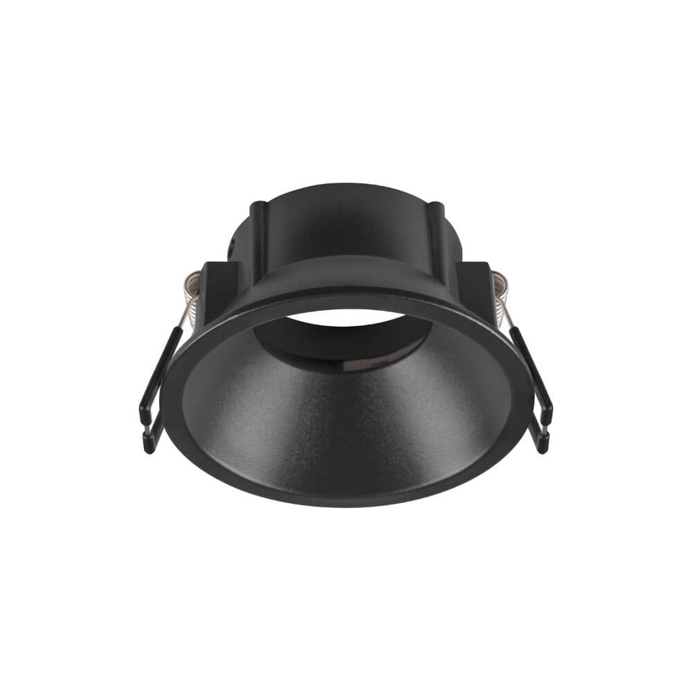 Anneau de montage New Tria 75 rond noir - à encastrer - sans raccord