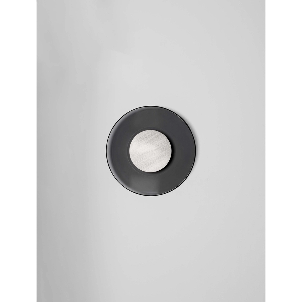 Applique murale Esti verre fumé Ø 32cm Lyora 5212017461865