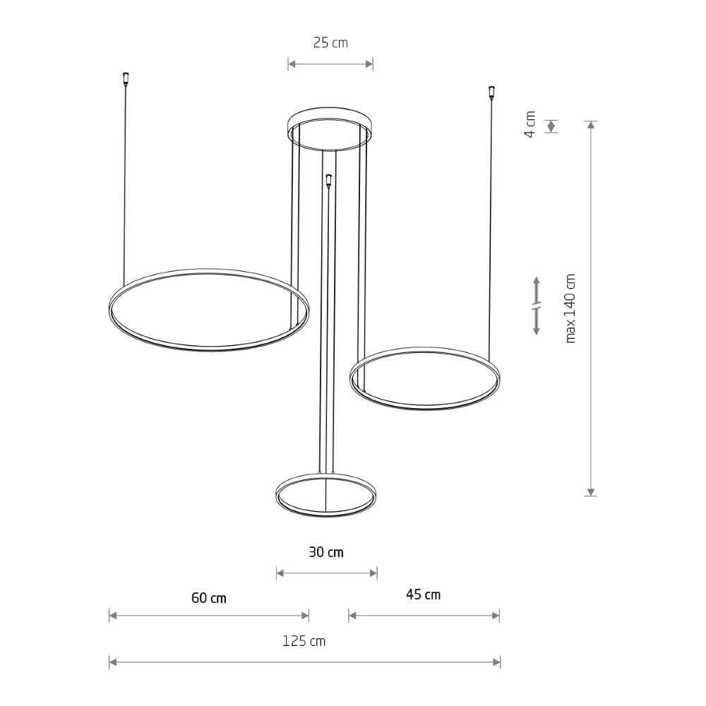 Suspension design Circolo LED vert olive Lyora 5903139113984
