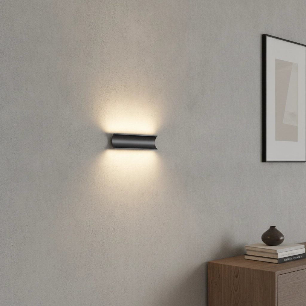 Lampe murale indirecte Malibu Haut-bas - noir