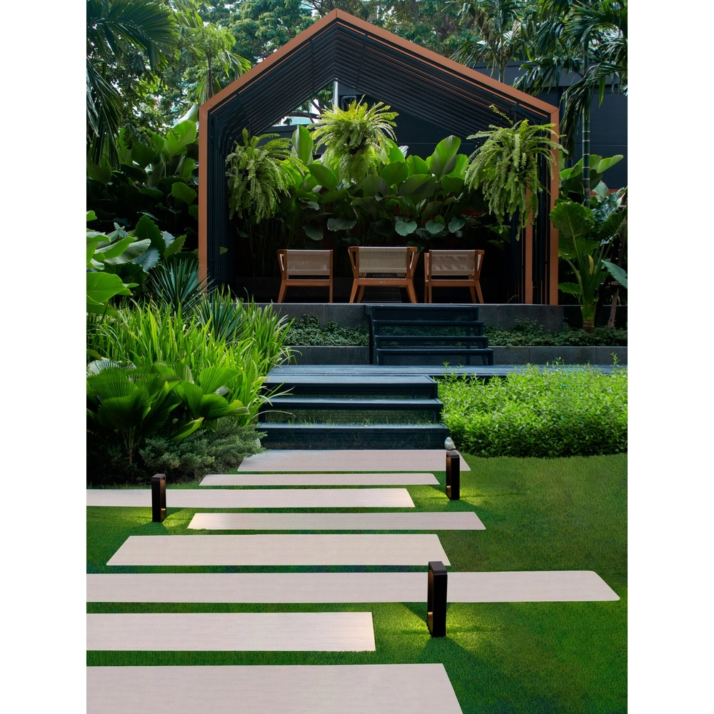 Lampe de jardin design Minimal noir 30cm Lyora 5212017448293