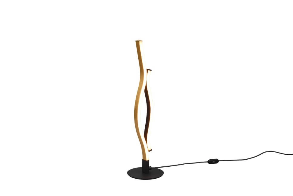 Lampe de table Blaze noir avec de l'or Trio 4017807540253