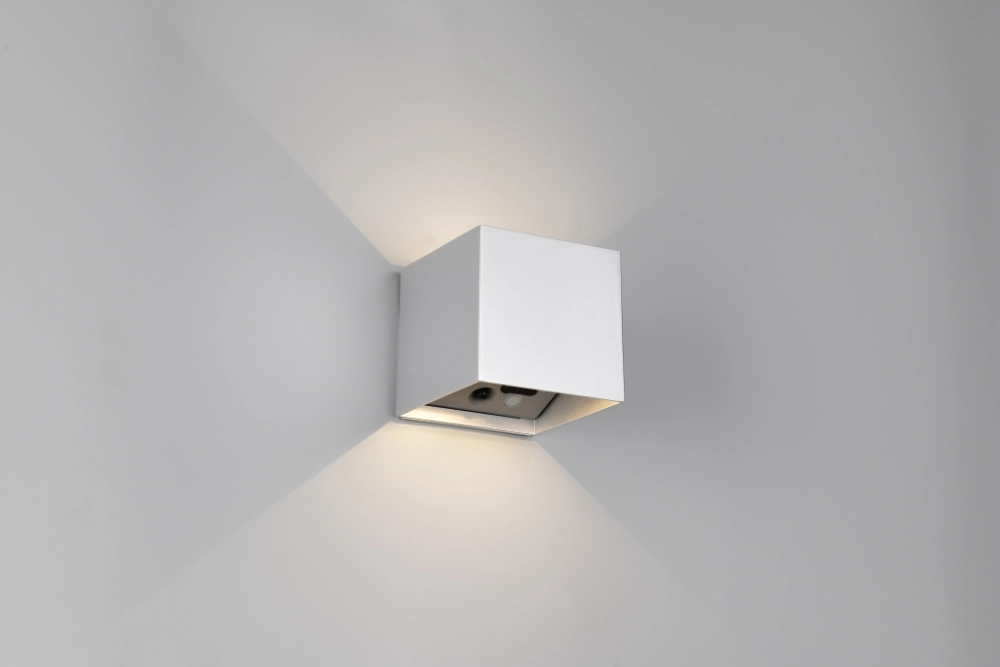 Applique murale rechargeable Genie gris argenté avec capteur