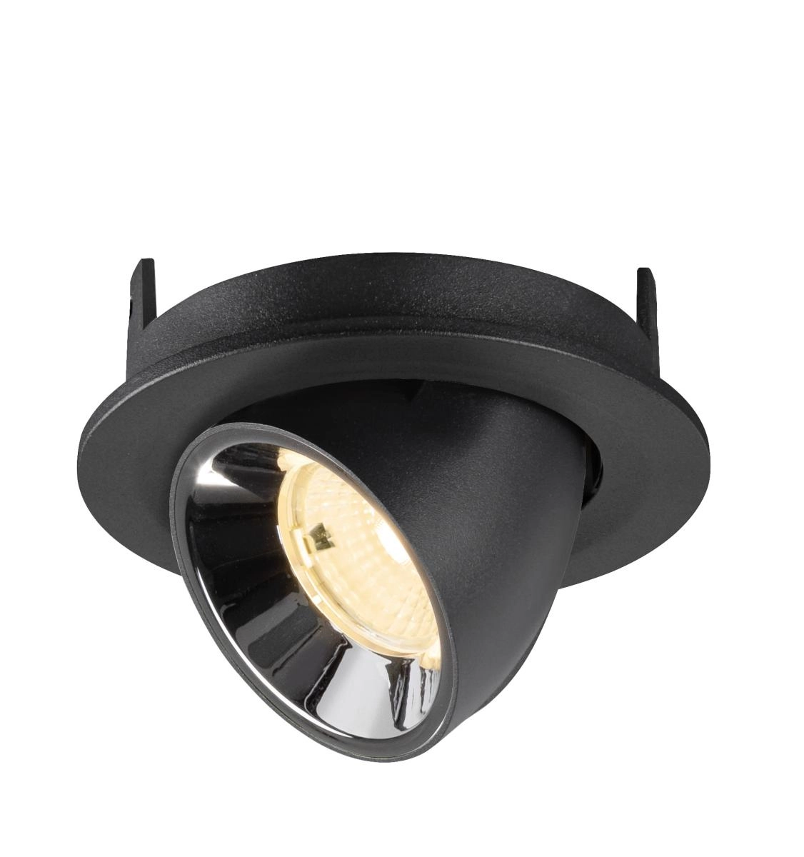 Spot encastré Numinos Gimble S noir/chrome 3000K - 55 deg SLV 4024163313490