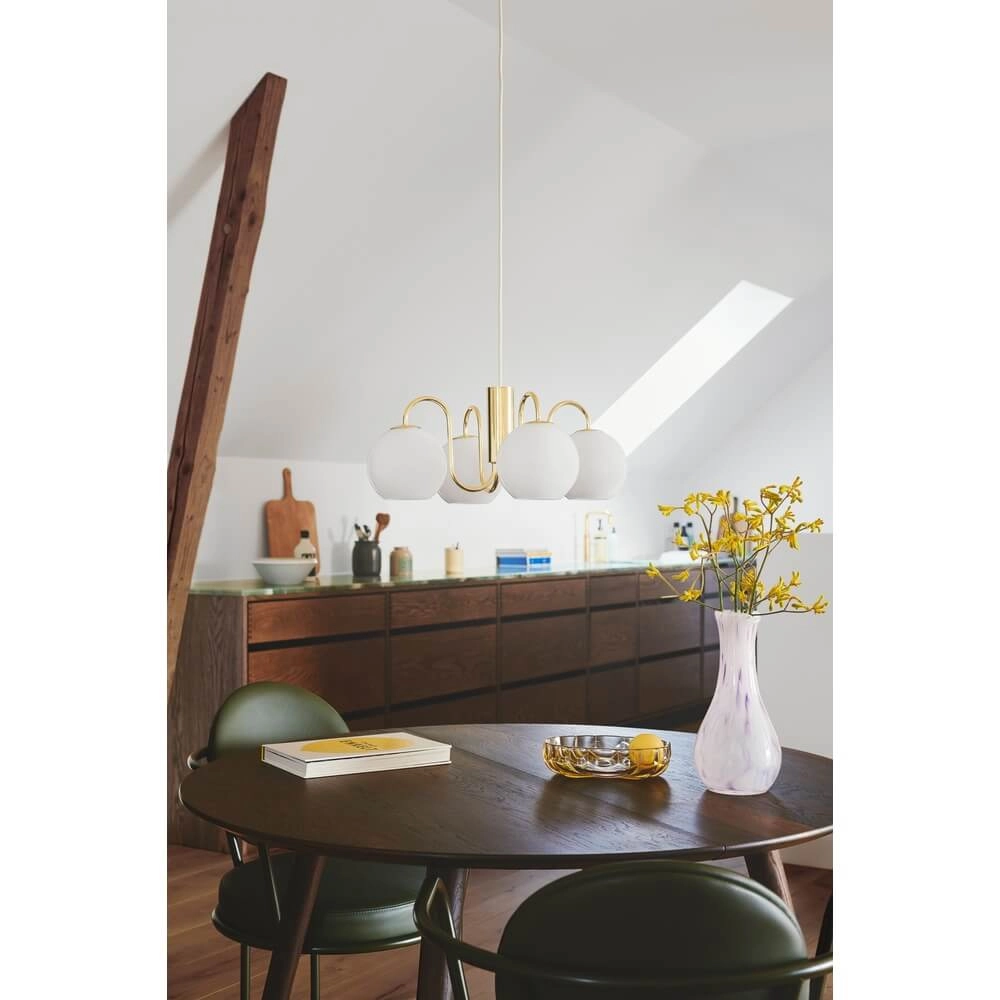 Suspension Franca 4 lumières en laiton Nordlux 5704924015892