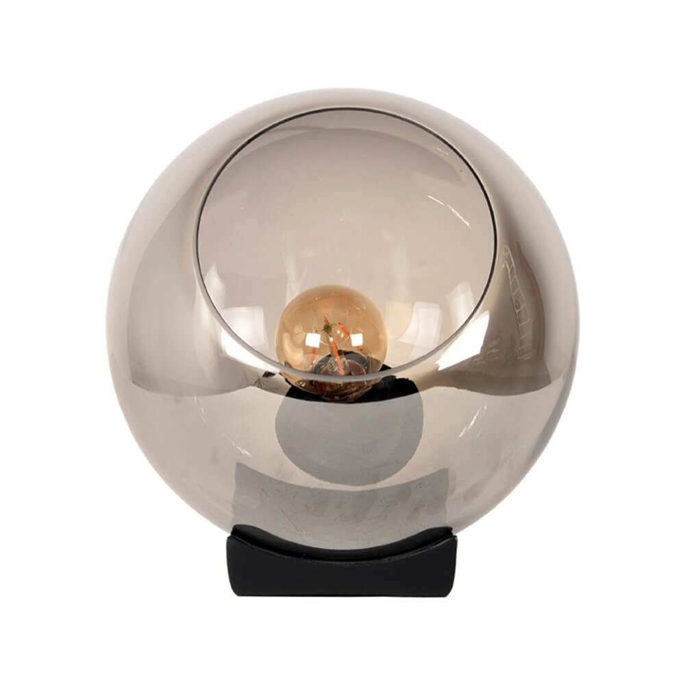 Lampe de table Firo avec verre fumé - Ø 15cm Label51 8720195418993