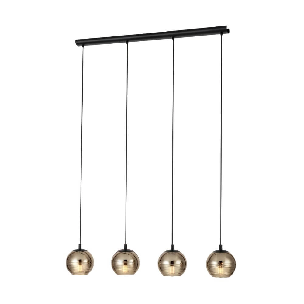 Lampe suspendue 4 lumières Lemorieta noir Lampe suspendue 4 lumières Lemorieta noir