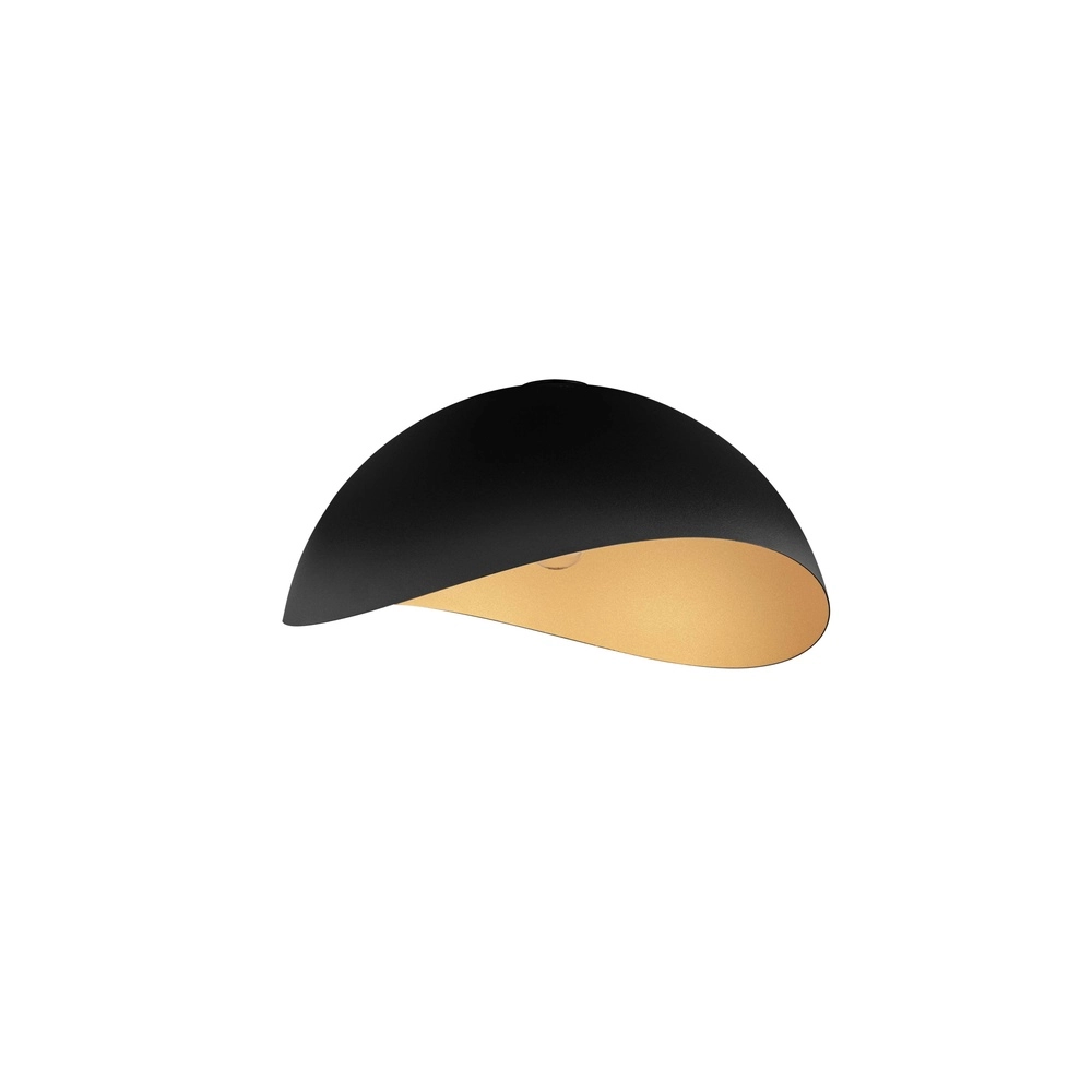 Plafonnier Opsi noir avec or Ø 50cm Lyora 5212017457998