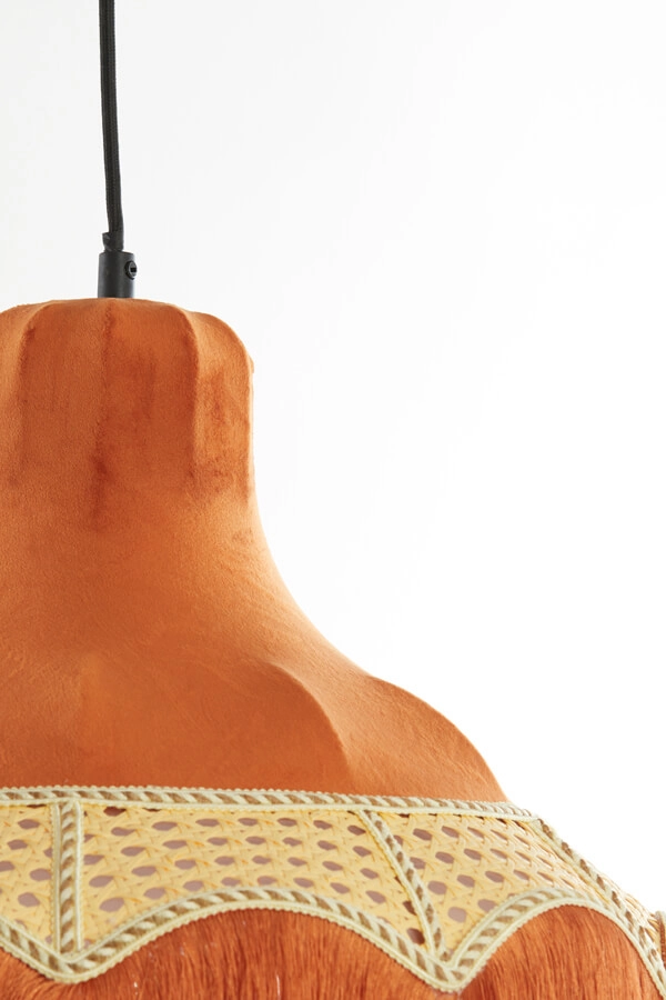 Suspension Tiffany Mizia orange Ø 40cm Light & Living 8717807758523