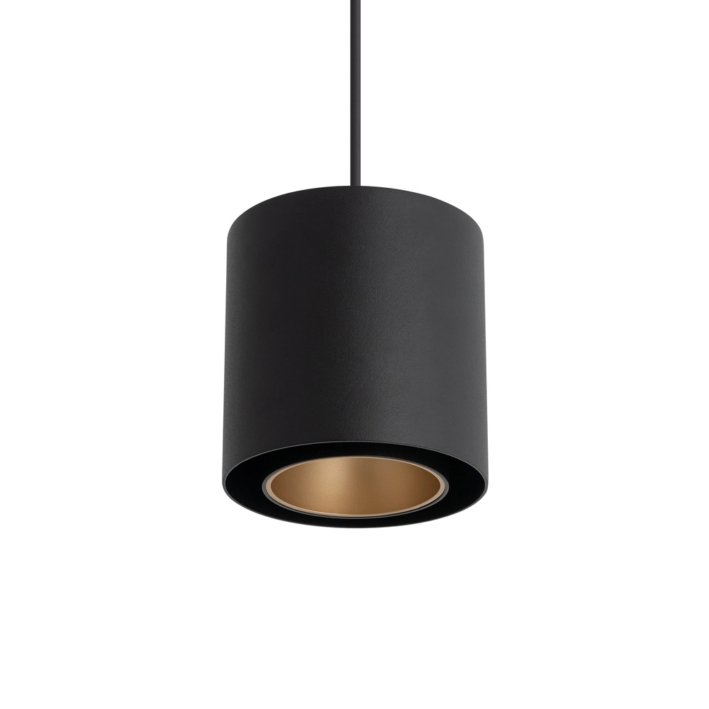 Lampe pendante moderne Point Duo noir avec or Ø 13cm Lyora 5903139115117