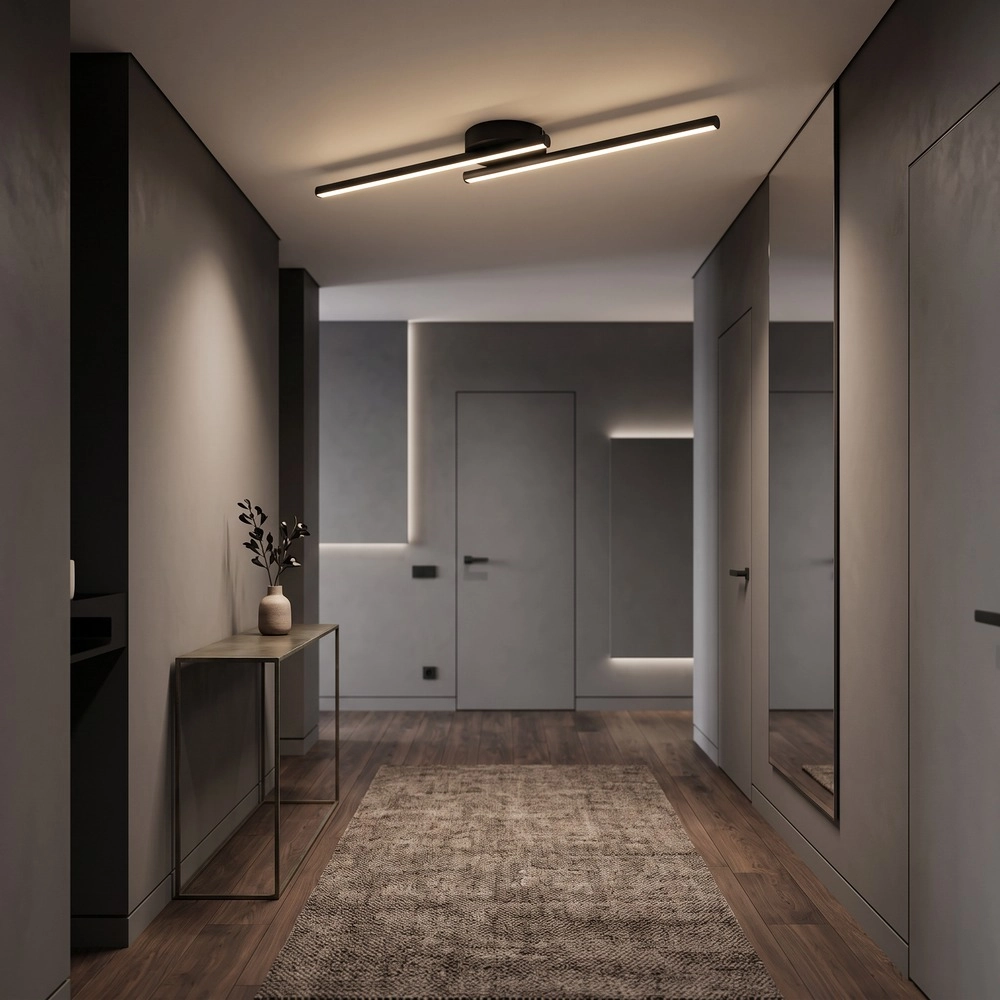 Éclairage de plafond intelligent Flatron-Z Noir Eglo 9008606390588