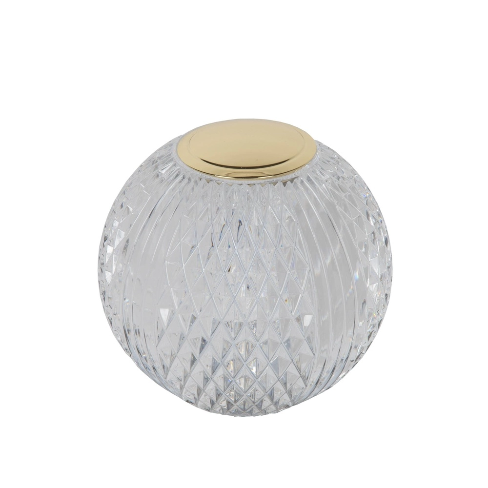 Lampe de table dorée Cintra rechargeable Ø 9cm - 2700K