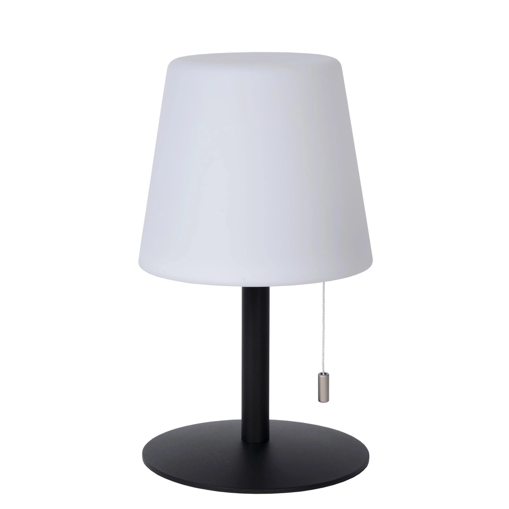 Lampe de table rechargeable Rio noir et blanc