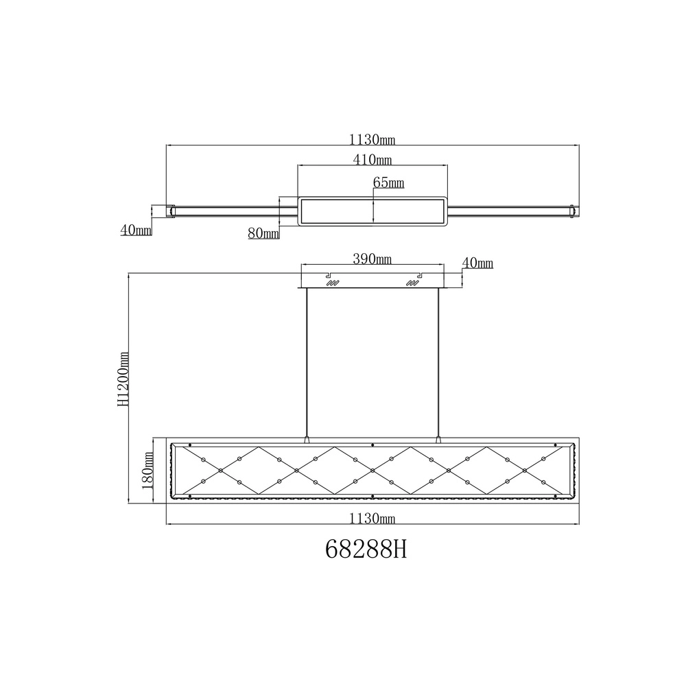 Lampe suspendue Mirrora Noir Globo 9007371575855