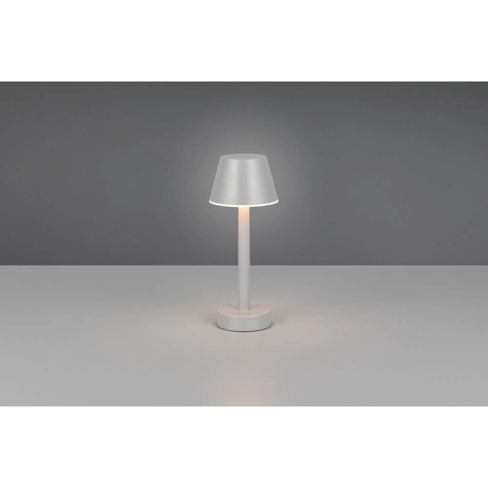 Lampe de table rechargeable Vidal gris Trio 4017807644845