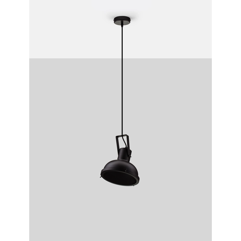 Suspension Ruvi 1 lumière noire Lyora 5212017446329