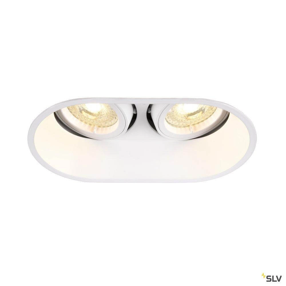 Spot double encastrable blanc Horn