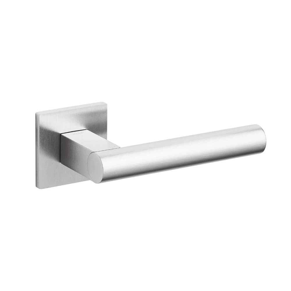 Poignée de porte design Euclide Q chrome mat