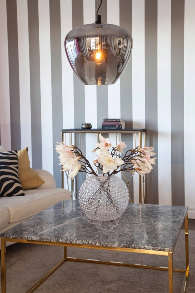 Lampe suspendue Bellissimo verre fumé Ø40cm By Rydéns 7391741008718