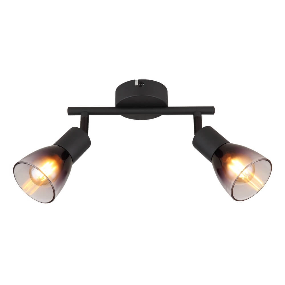 Plafonnier noir Satella 2 lumières Globo 9007371449927