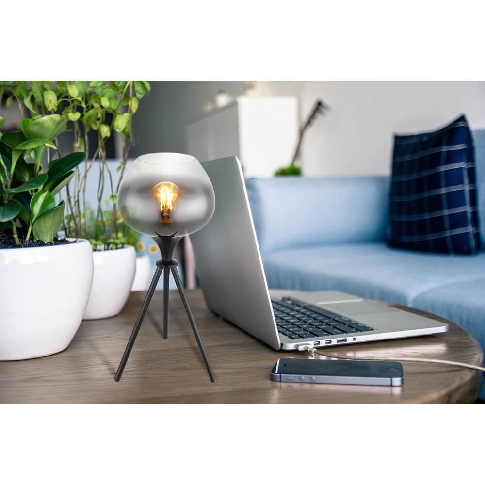 Lampe de table noire Maxy Ø 24cm Globo 9007371444403