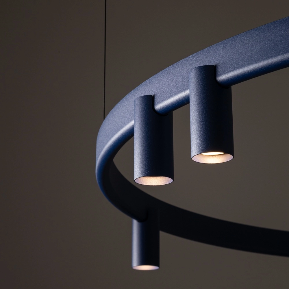 Lampe pendante de conception Fourty bleu marine Ø 116cm Lyora 5903139122863