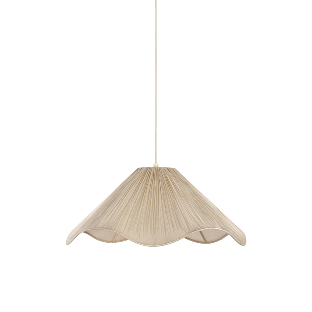 Lampe pendante Japandi Mealha Ø 45 cm de blanc